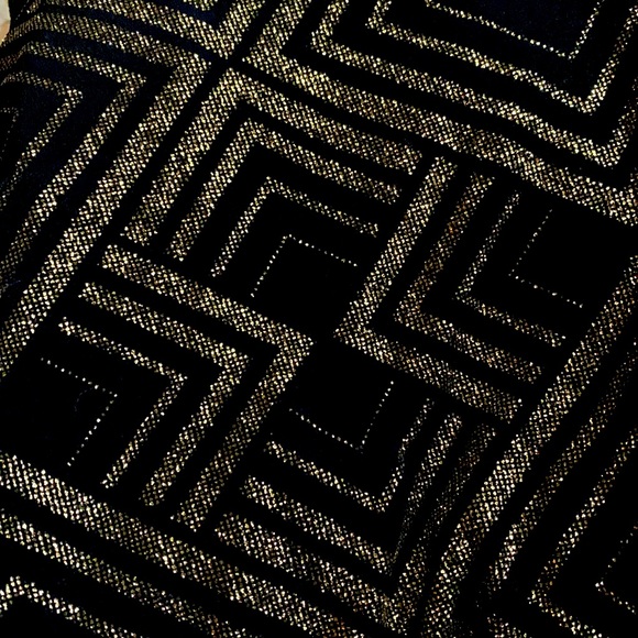 Black & Gold Sparkle Mini Dress - Picture 5 of 7